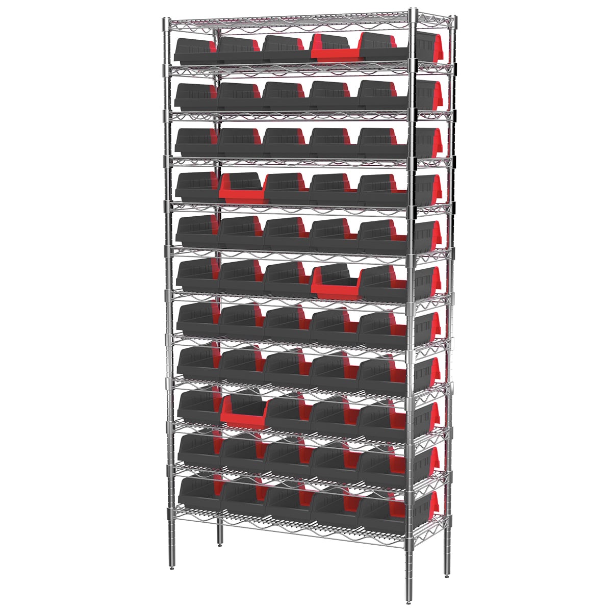 Akro-Mils AWS143636462 scaffale filo 12 ripiani 60 box