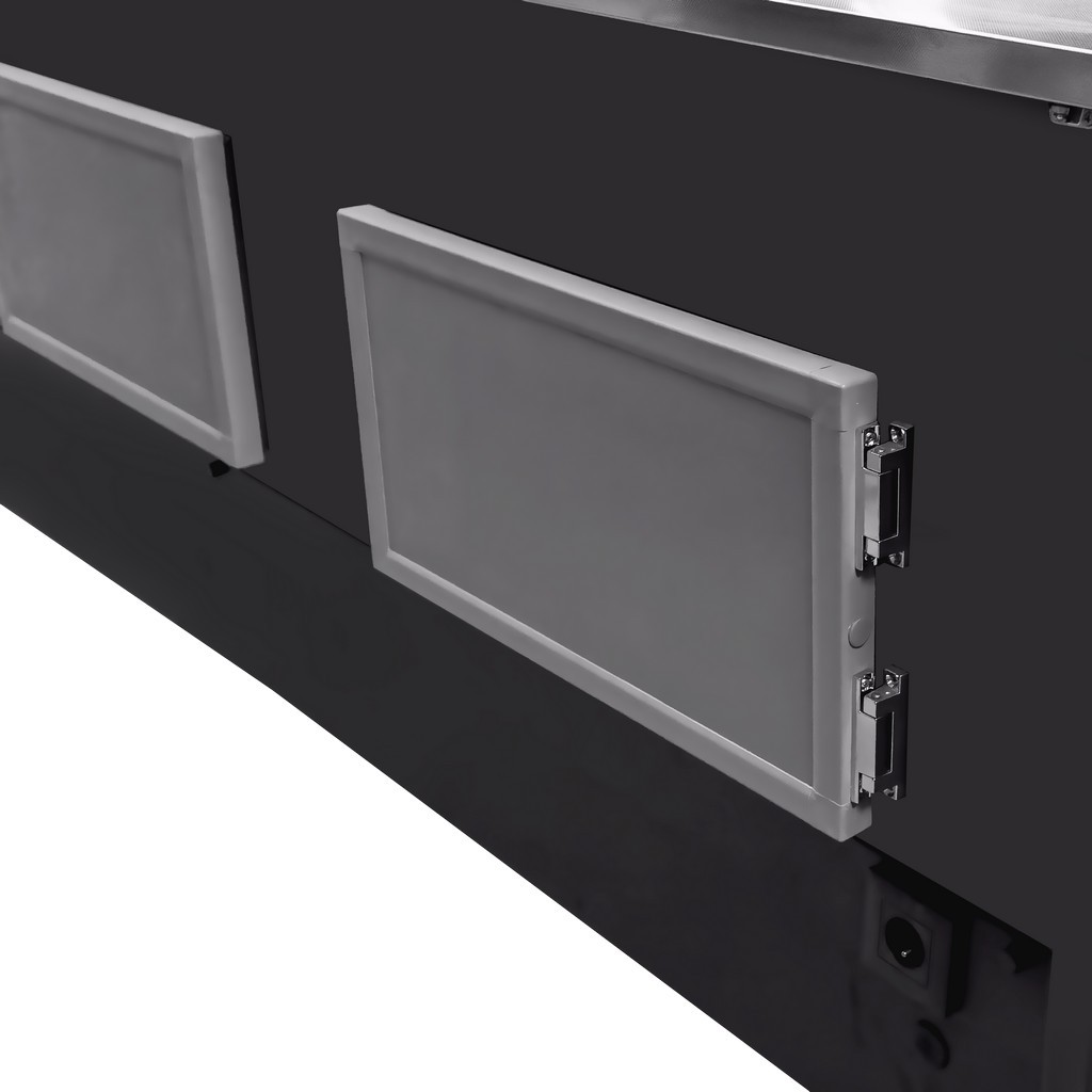 Mega-M Rosa E375K Banco Frigo Nero Remote