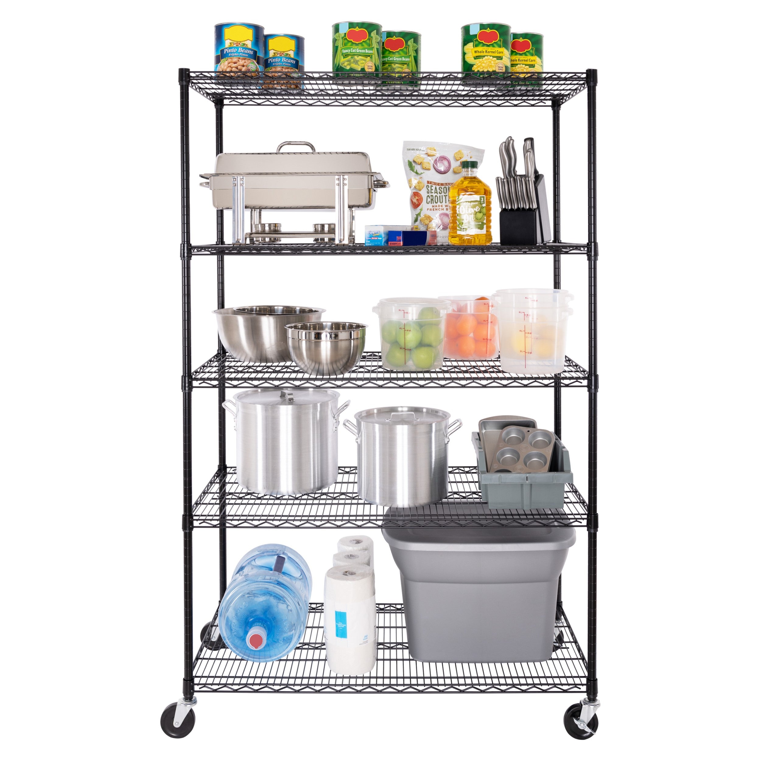 Seville Classics UltraDurable WEB564 scaffale metallo 5 ripiani
