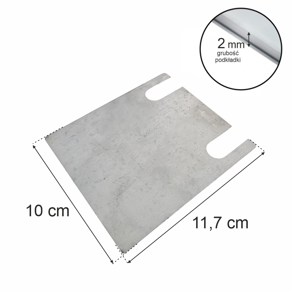 Mega-M XR spessore livellamento montante 2 mm zincato