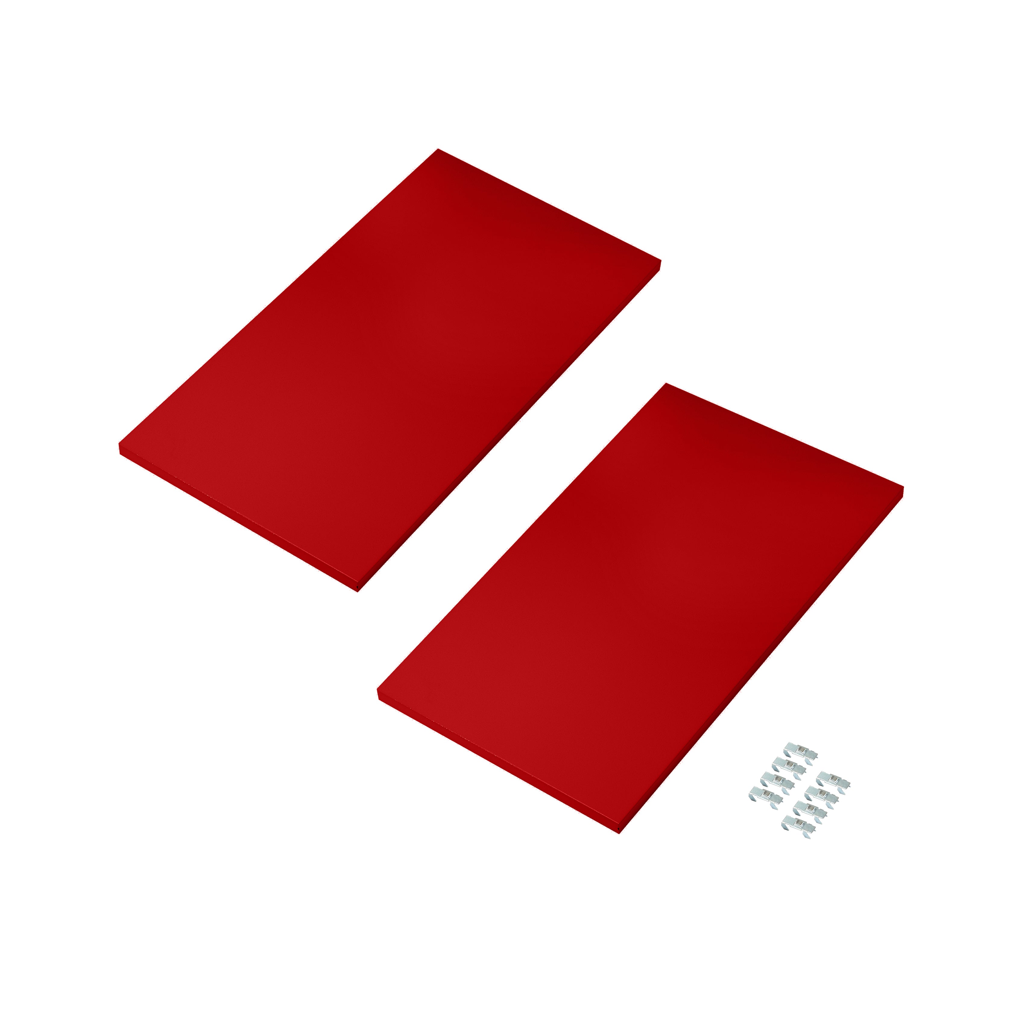 Seville Classics UltraHD ripiani extra 30x18 set 2 pezzi acciaio