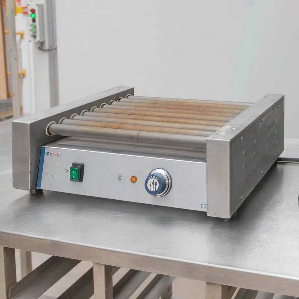 Hendi 268605 Grill a Rulli per Hot Dog 150°C