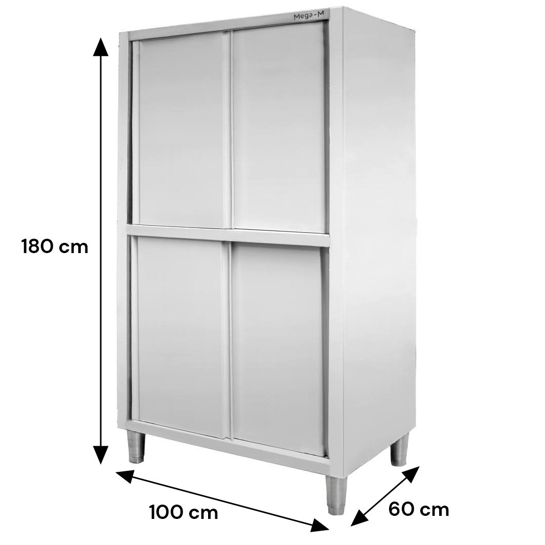 Mega-M armadio gastronomico passante 4 porte 100x60x180