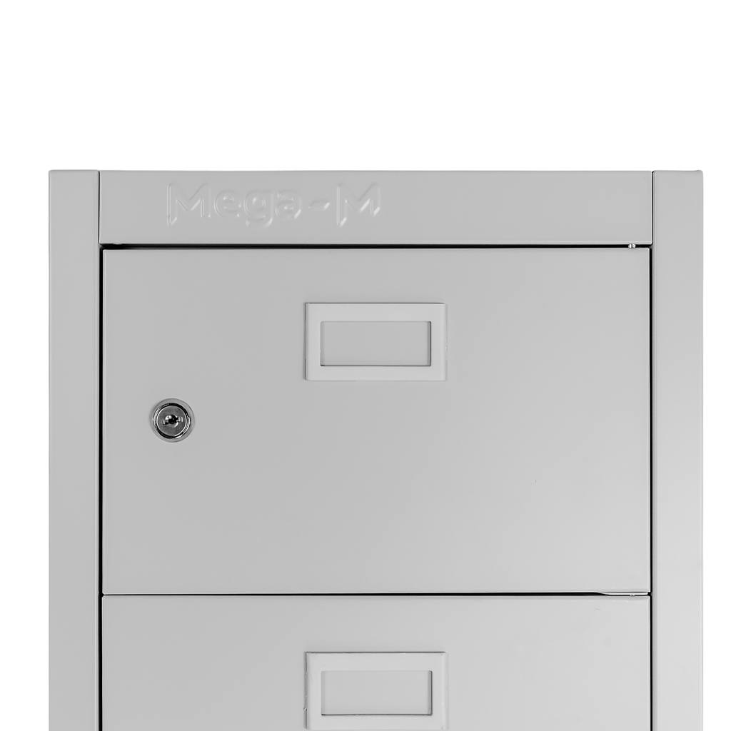 Mega-M armadietto 10 scomparti grigio 32,5x30x180 cm