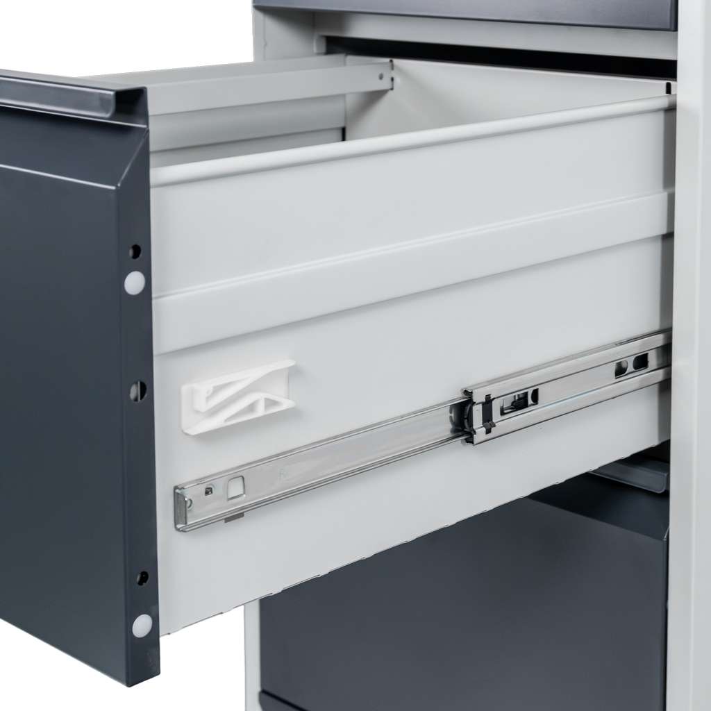 Furvero W4S S/G schedario metallo 4 cassetti grigio grafite 45cm