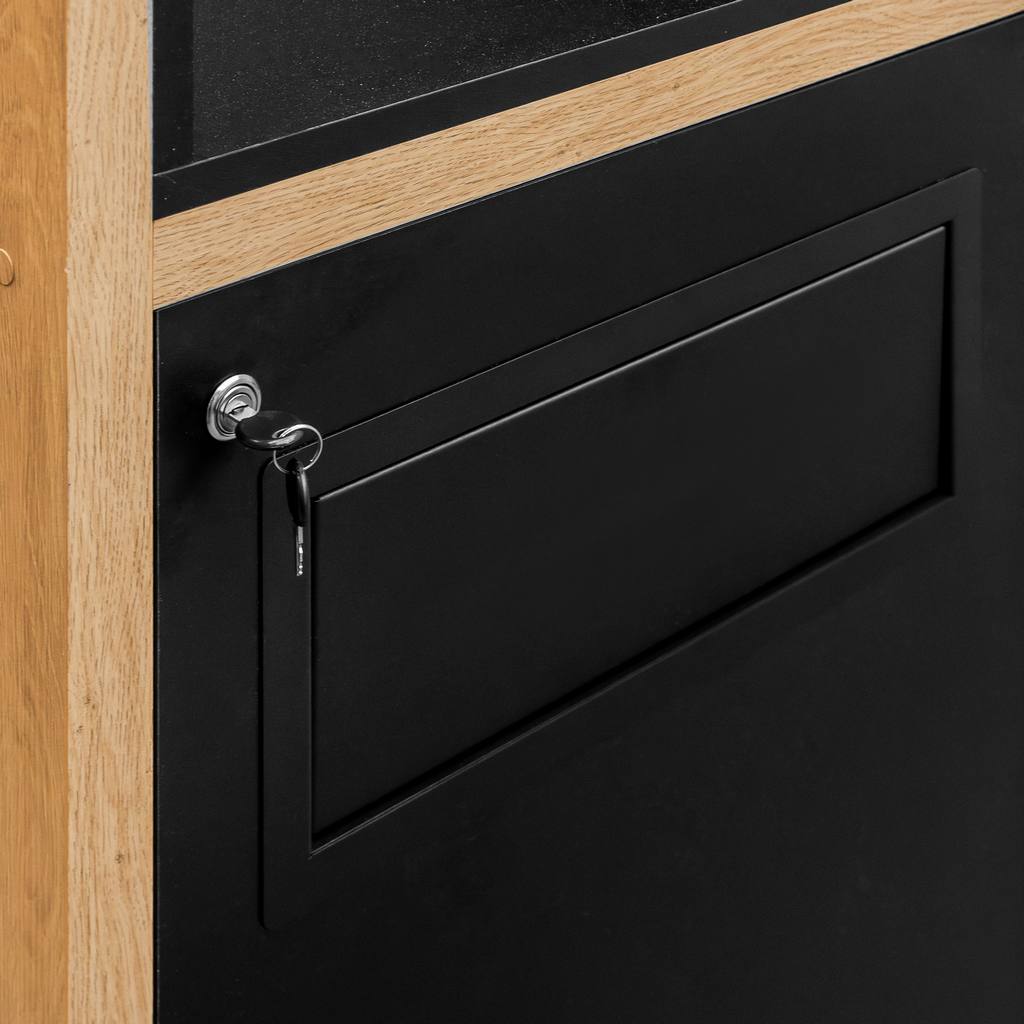 Mega-M Mobile portavassoi con pattumiera rovere pietra 62cm
