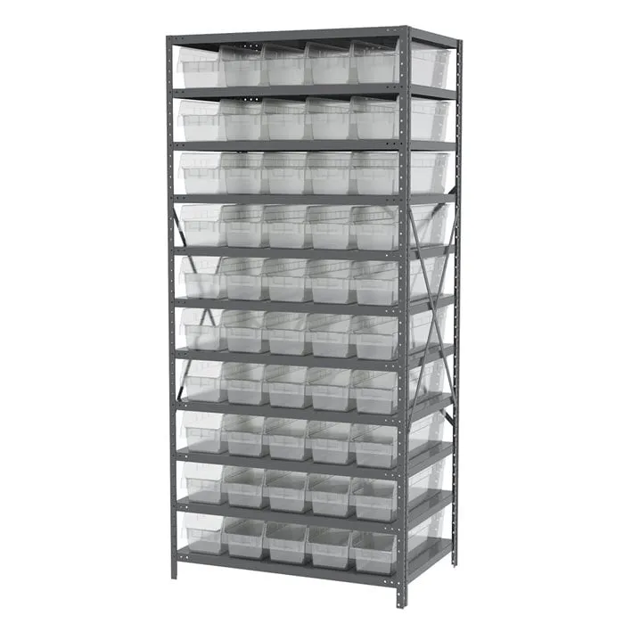 Akro-Mils AS2479094 scaffale 11 ripiani con 50 cassette