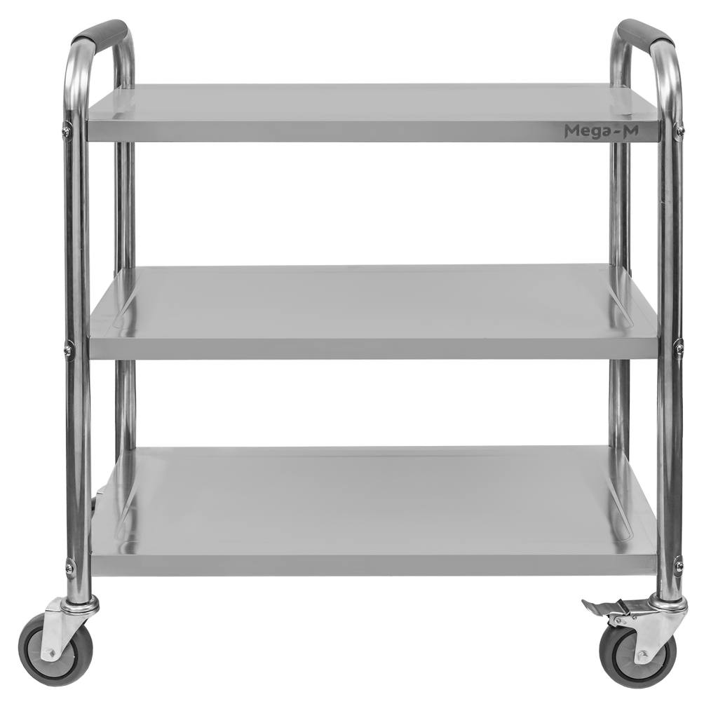 Mega-M Standard carrello di servizio inox 3 piani