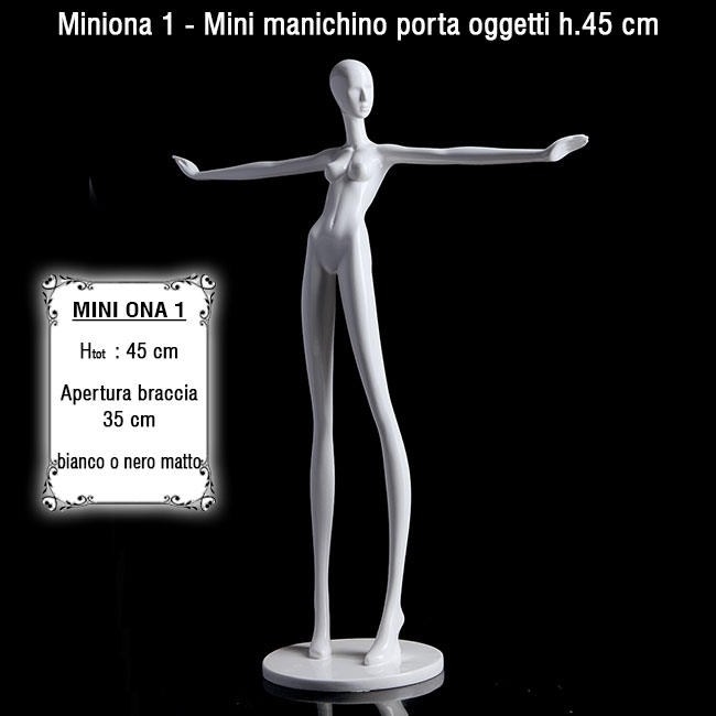 Agosistem Mini Manichino Porta Oggetti 45 cm Resina
