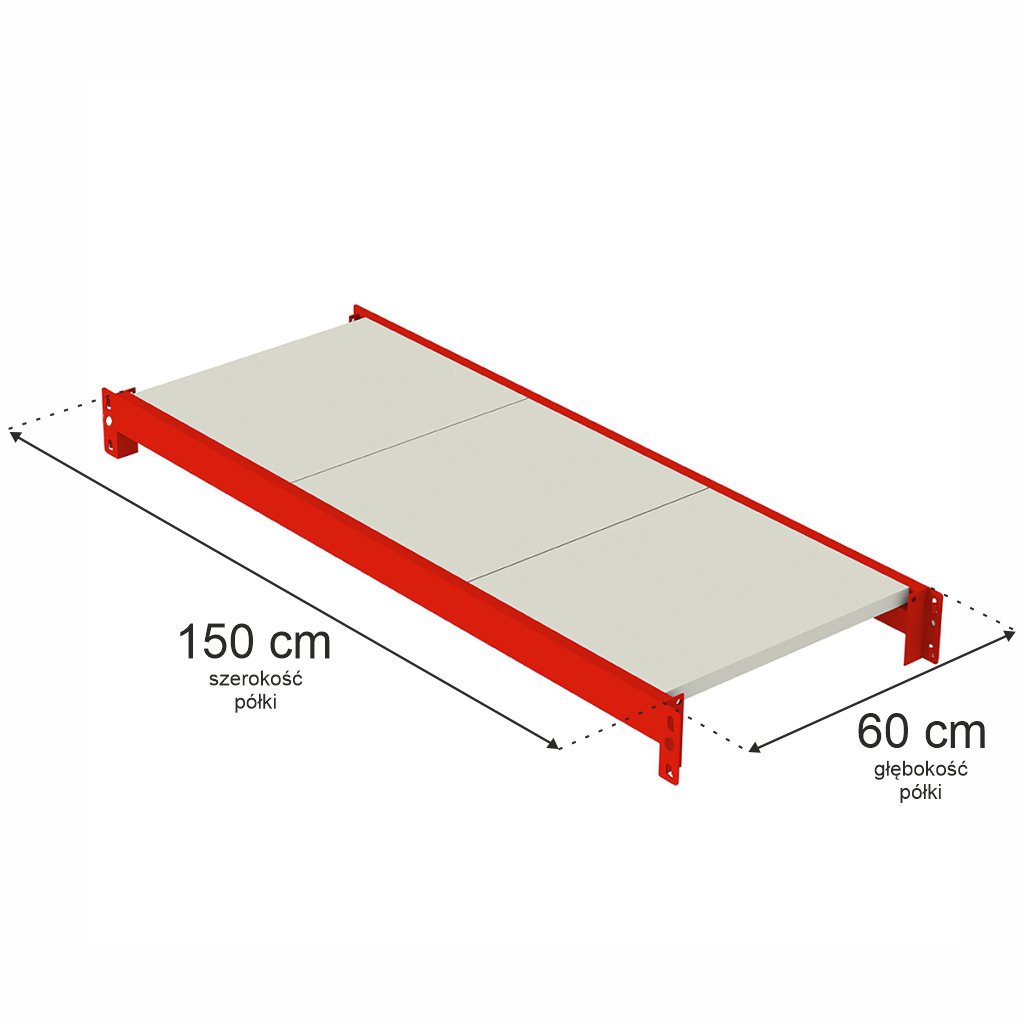 Mega-M Fortis ripiano 150x60 cm portata 450 kg