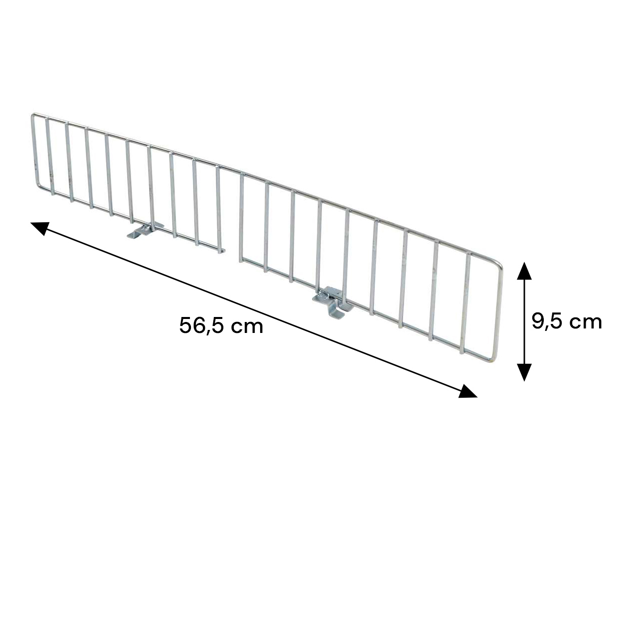 FORKBERG PICKER divisore ripiano 56,5x9,5 cm acciaio zincato