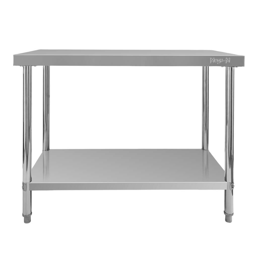 Mega-M X Standard tavolo inox 100x60x85 cm con ripiano
