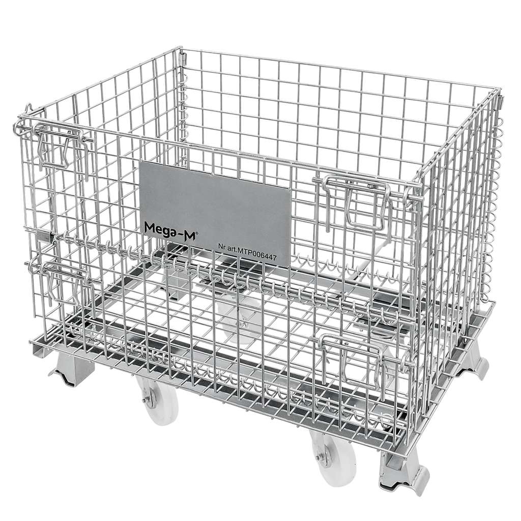 Mega-M Gitterbox contenitore rete 80x60x64 cm 300 kg