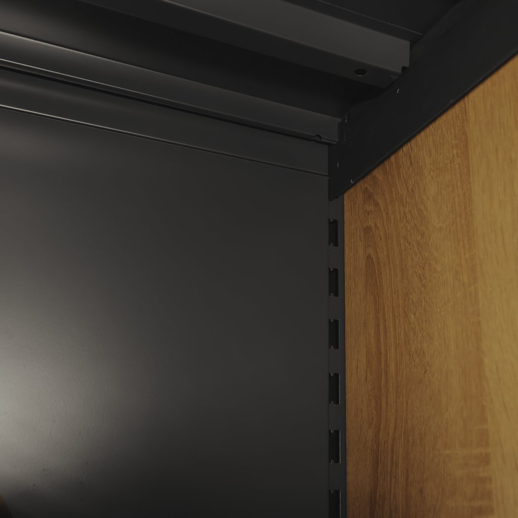 Mega-M Scaffale portabottiglie 308 cm rovere sonoma con LED