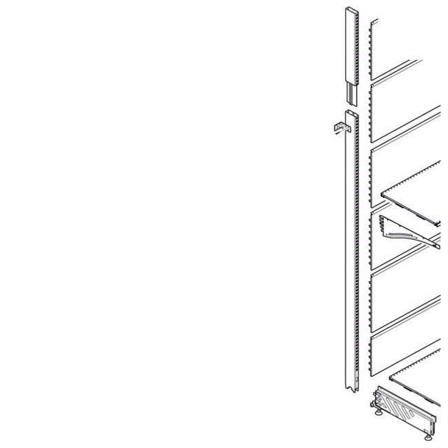 Agosistem prolunga per colonna scaffale bianco RAL 9010