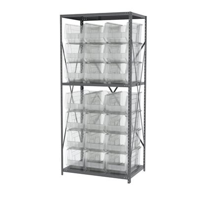 Akro-Mils AS2479287 scaffale metallo 24 contenitori