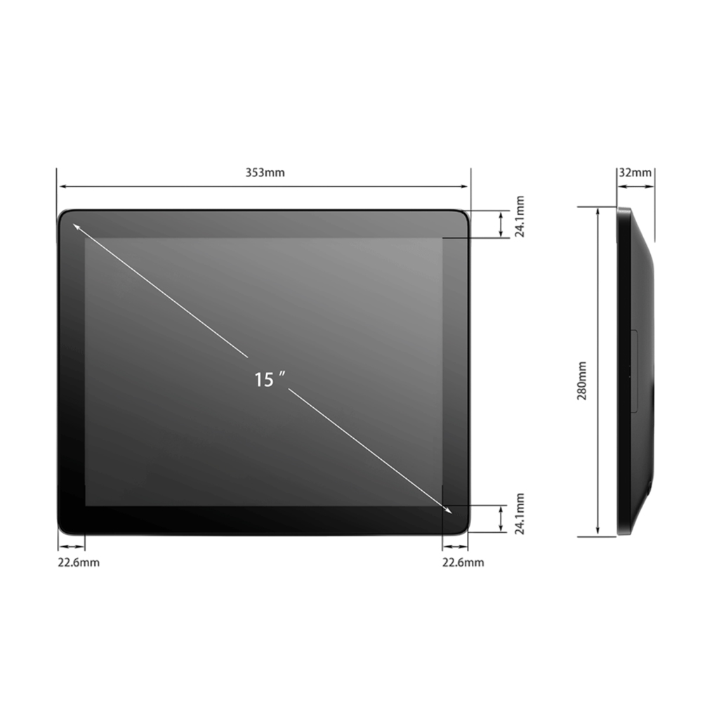 Enjoy i3-1215U Terminale POS 15" 16GB 128GB Win11 touchscreen