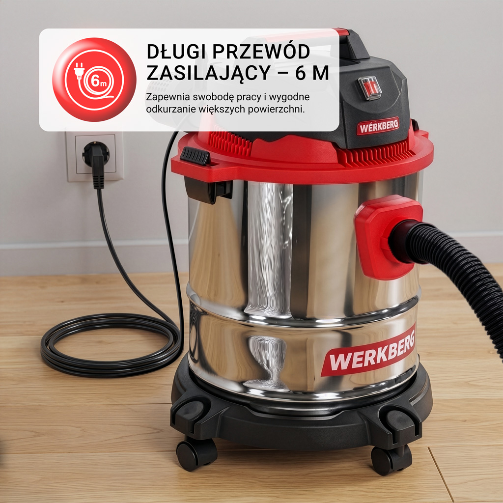 Werkberg ODKTB101 aspirapolvere industriale 15L 1200W