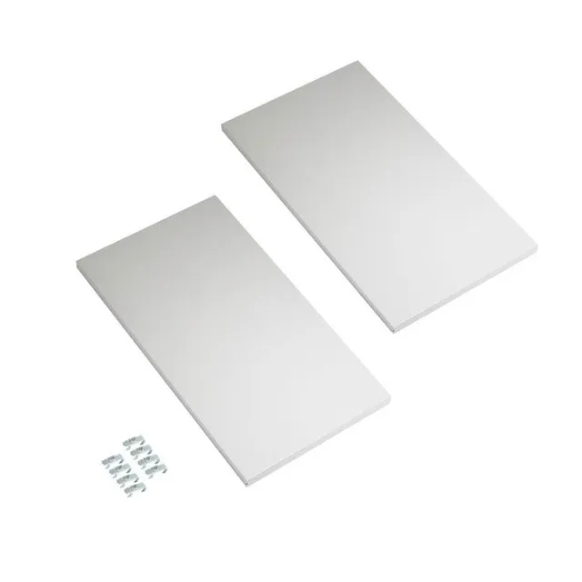 Seville Classics UltraHD ripiani extra 30x18 set 2 pezzi acciaio