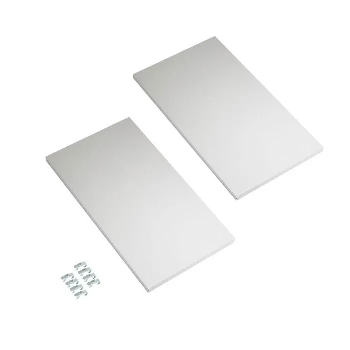 Seville Classics UltraHD ripiani extra 30x18 set 2 pezzi acciaio