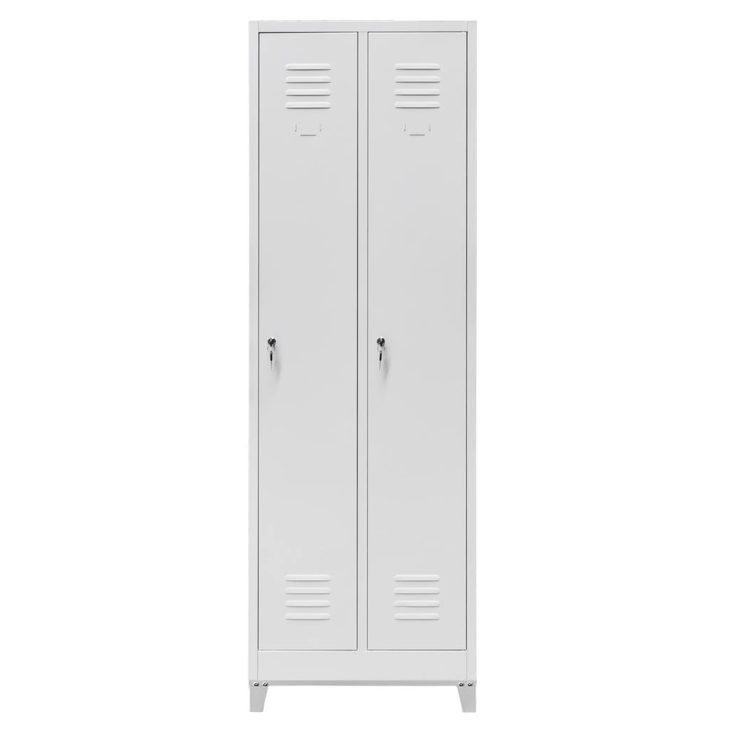 Mega-M S-60 armadio spogliatoio 2 ante grigio con piedini
