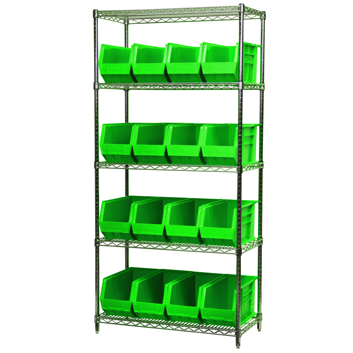 Akro-Mils AWS183630265 scaffale filo 5 ripiani 18 box