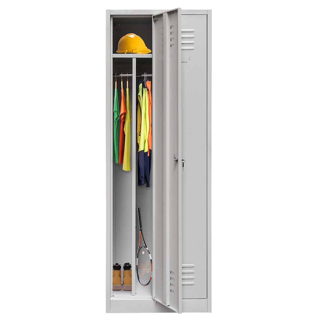 Mega-M S-60 armadio spogliatoio 2 ante grigio 60 cm