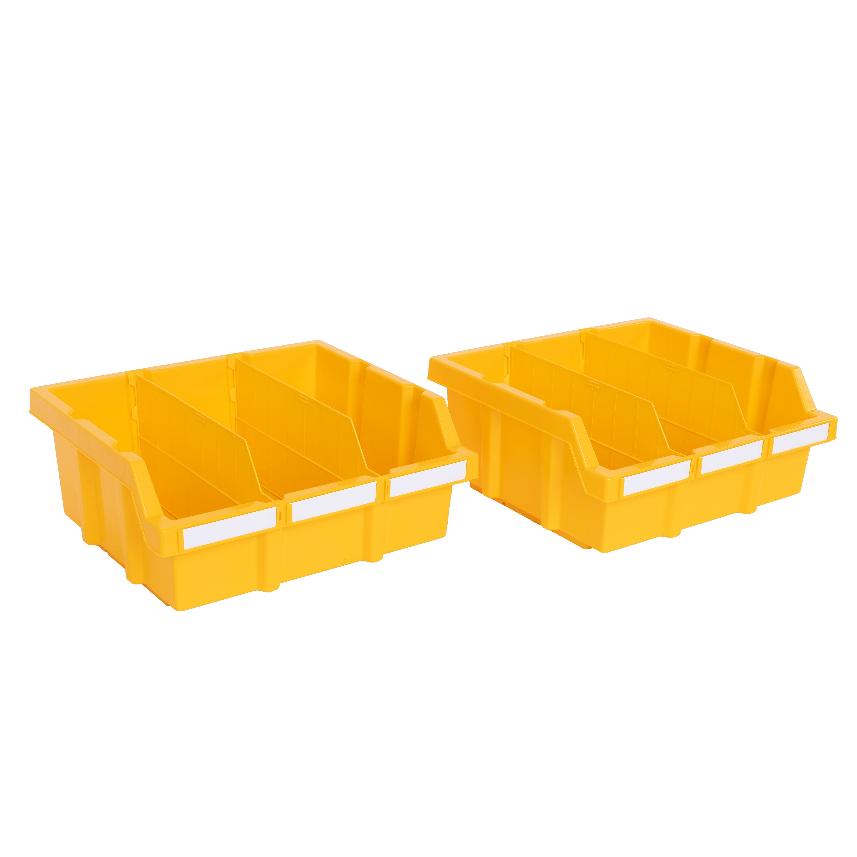 Seville Classics divisori gialli 6 pezzi plastica bin rack grandi