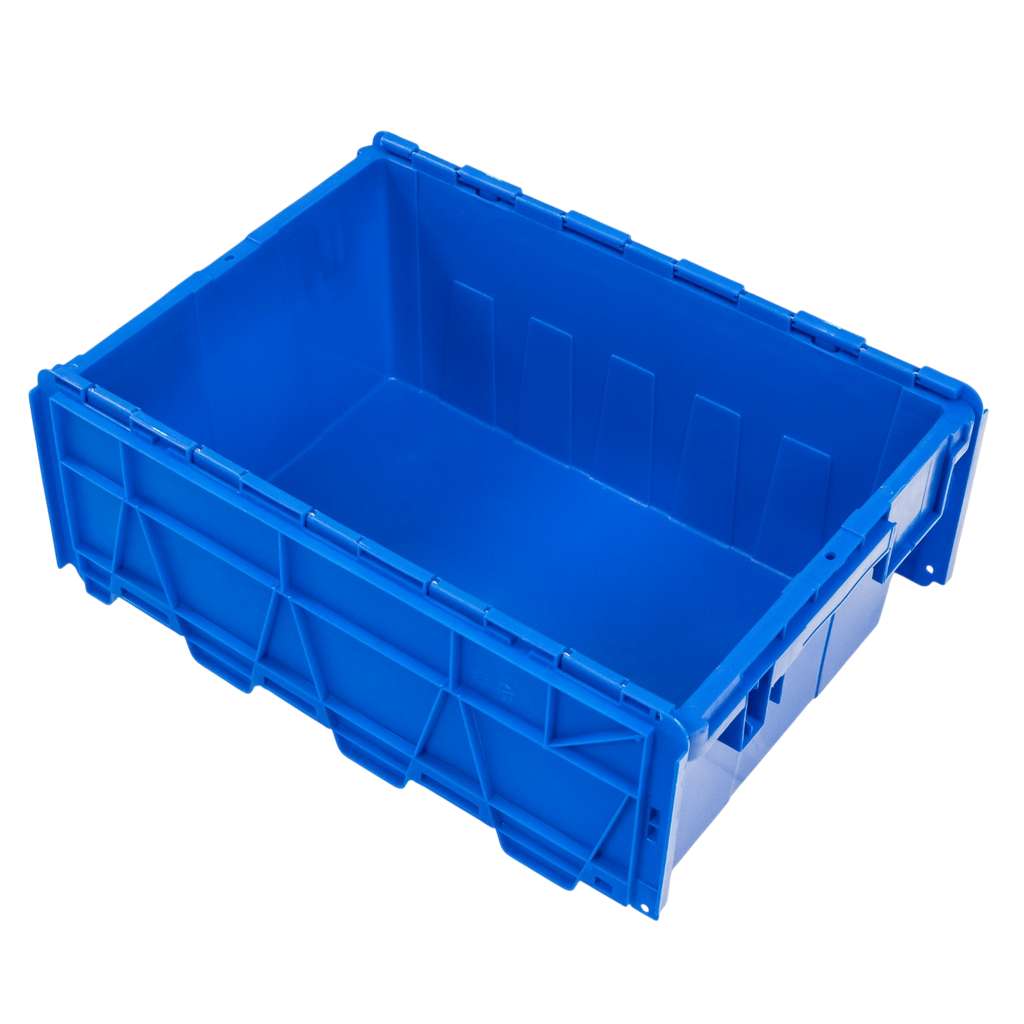 Mega-M contenitore plastica blu 60x40x25 cm con coperchio
