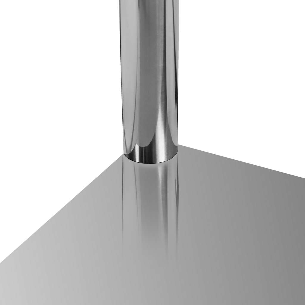 Mega-M X Standard 60x60x85 cm tavolo inox con ruote