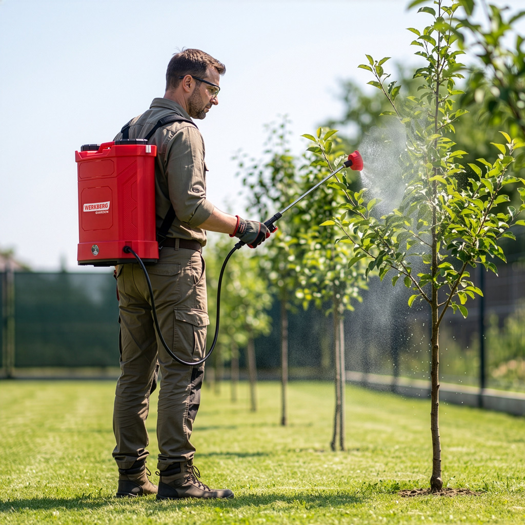 Werkberg Garden 16L pompa irroratrice a batteria a zaino