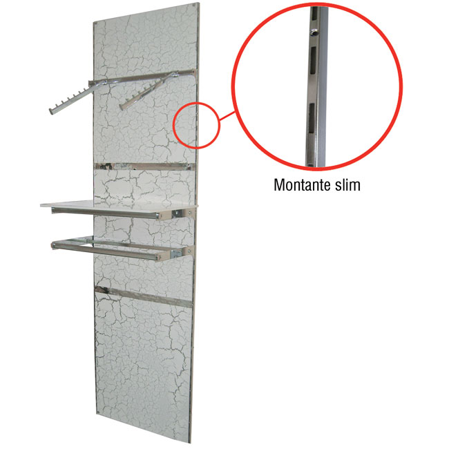 Agosistem Slim Montante Scaffale Passo 50 mm