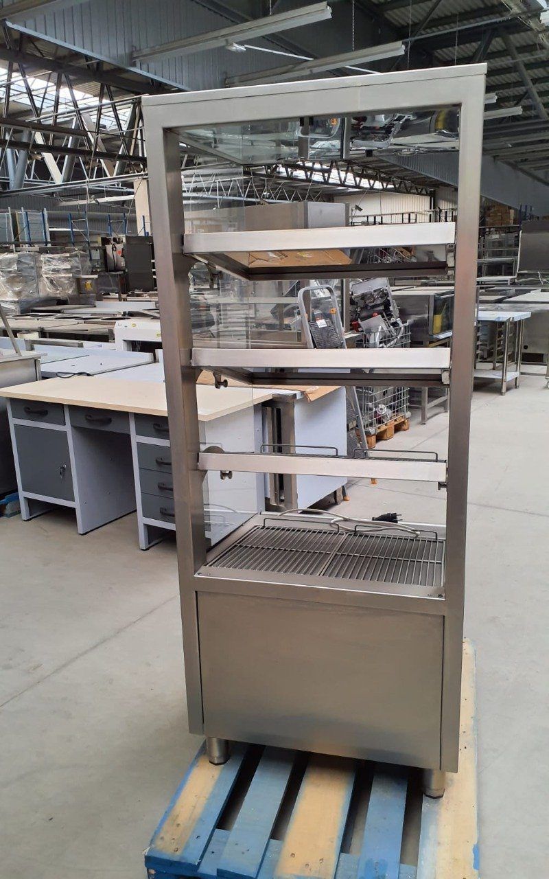 Dora Metal DM 99001 vetrina riscaldata passante 73x82x180