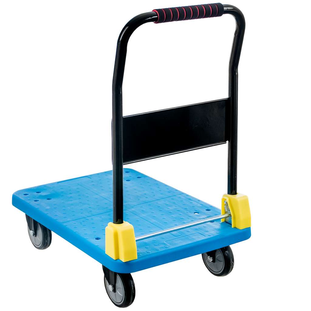 Forkberg 300 kg carrello piattaforma pieghevole blu HDPE