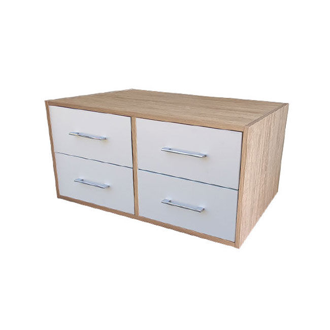 Agosistem Cassettiera 4 Cassetti 90x60x45 cm