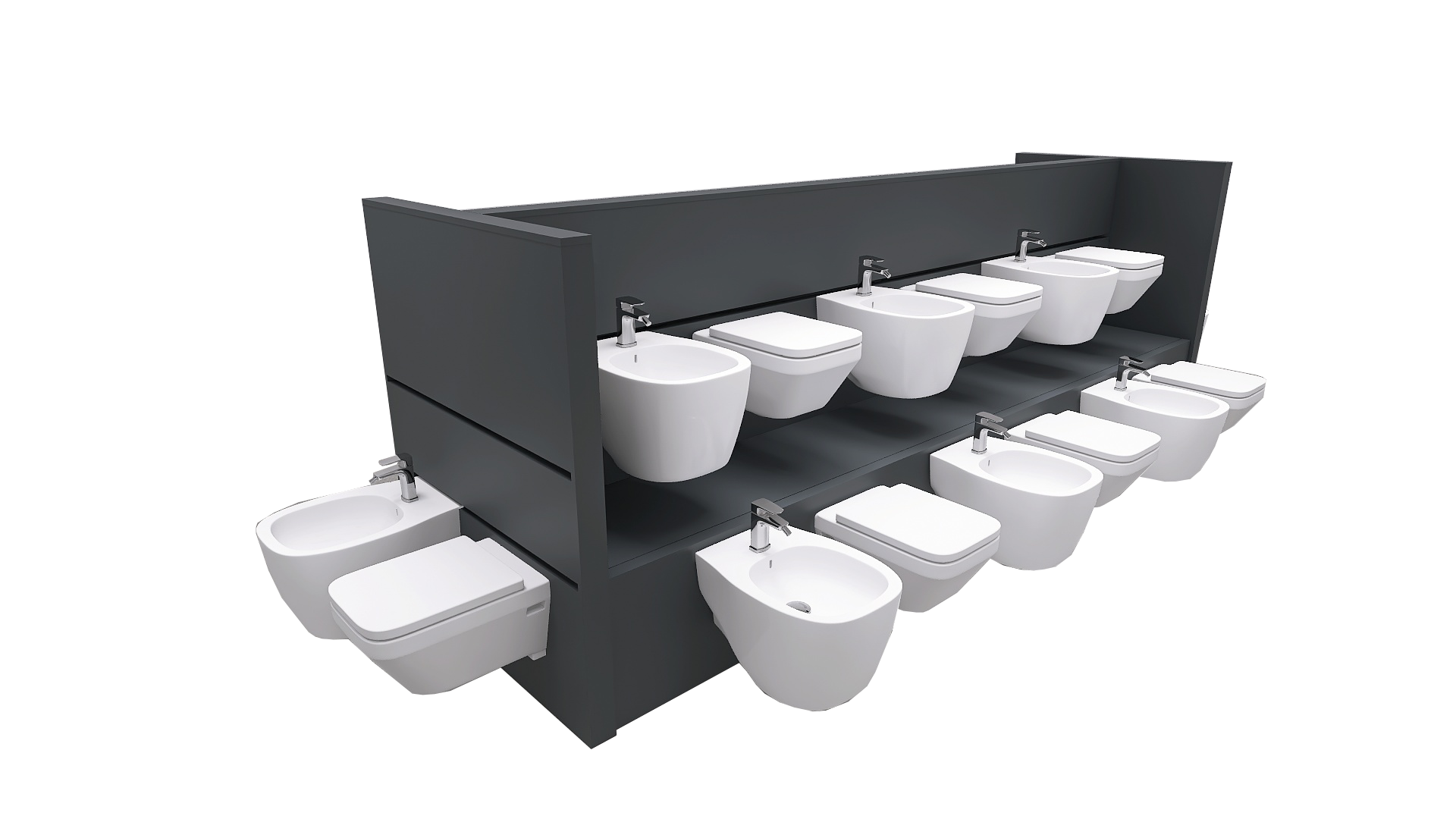 Design89 espositore WC e sanitari per negozio