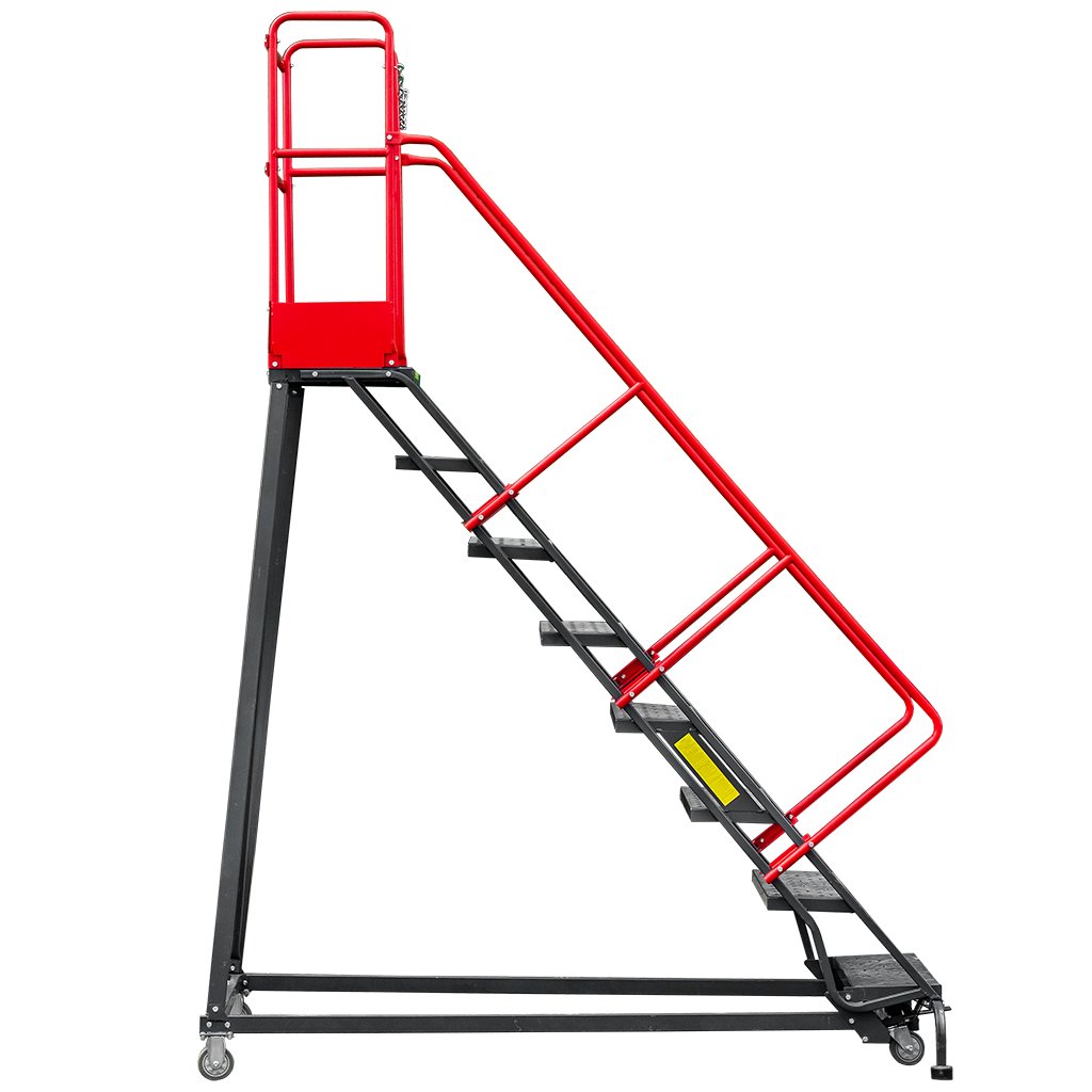 Mega-M H-204 cm scala magazzino 8 gradini con piattaforma