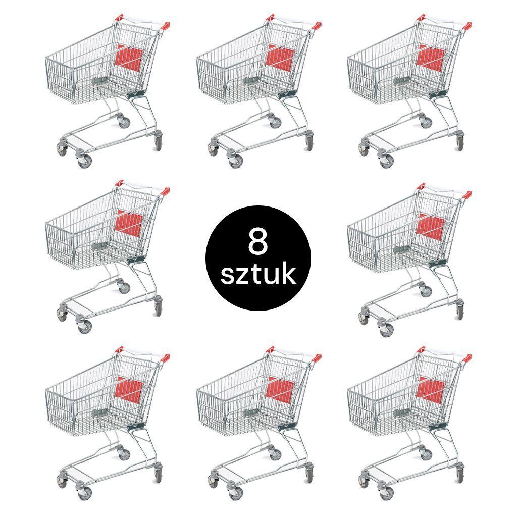Marsanz CASCP08002 carrello spesa 80 L set 8 pz con seggiolino