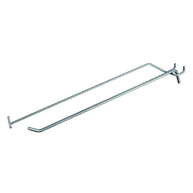 Mega-M Gancio Espositore Singolo 30 cm Zincato Portaprezzo