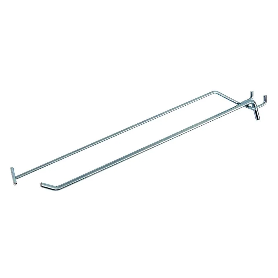 Mega-M Gancio Espositore Singolo 30 cm Zincato Portaprezzo