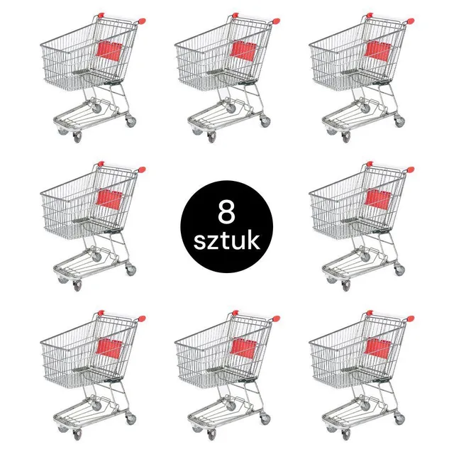 Produs Classic Carrello Spesa 100 L con Seggiolino Set 8 Pezzi