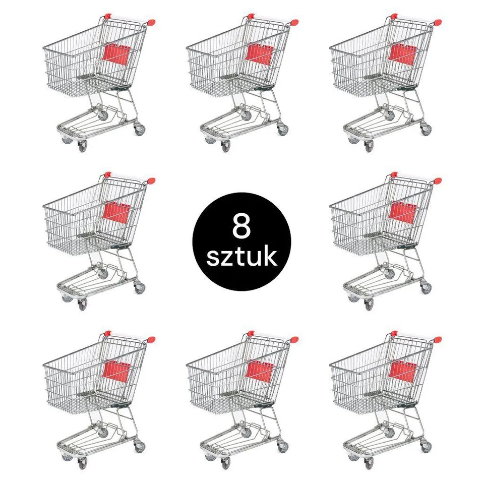 Produs Classic Carrello Spesa 100 L con Seggiolino Set 8 Pezzi