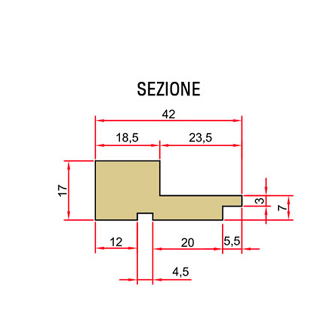 Agosistem Boiserie Profilo Finale largo