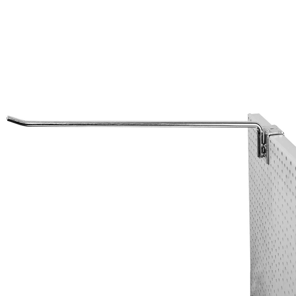 MegaMarket Gancio Singolo per Scaffale 40 cm Zincato