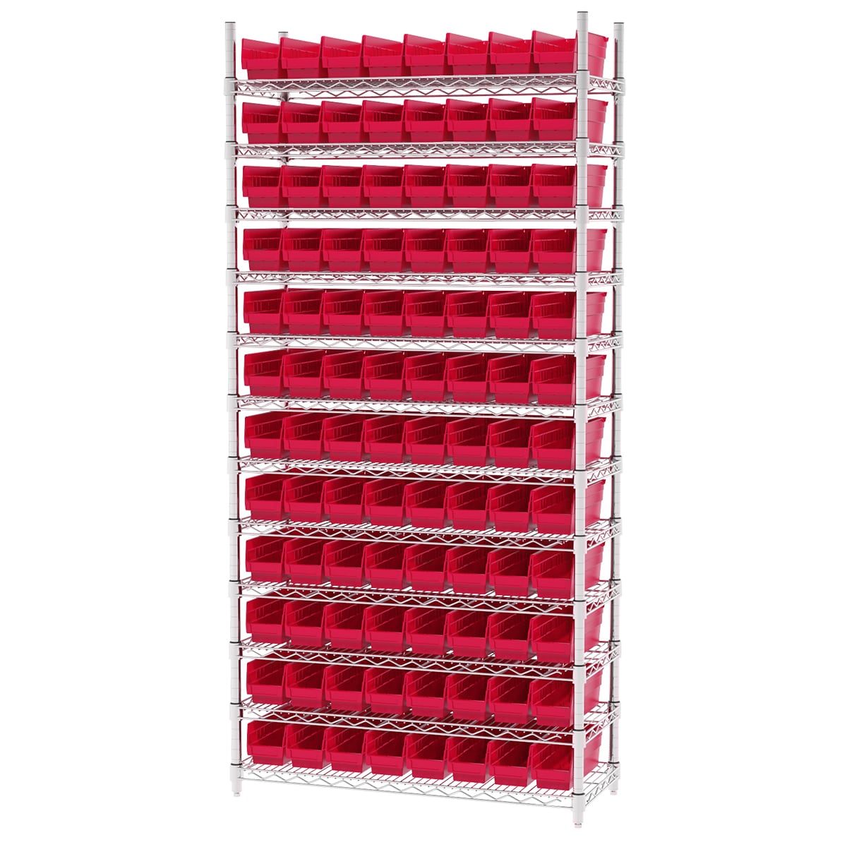 Akro-Mils AWS143630120 scaffale filo 91 cm con 96 box