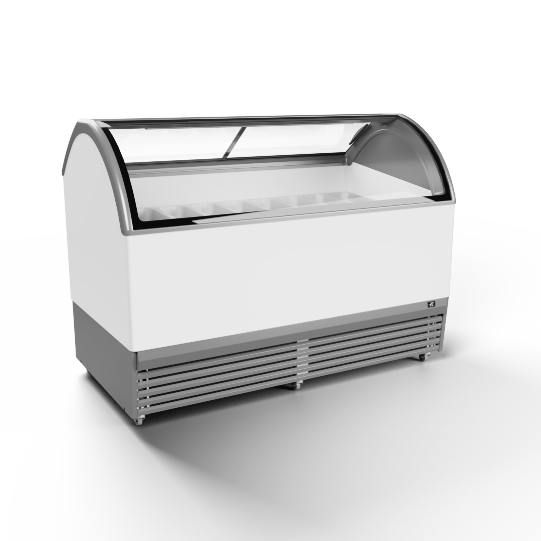 Juka M18Q+ 18 GN conservatore gelati -14/-23C vetro curvo