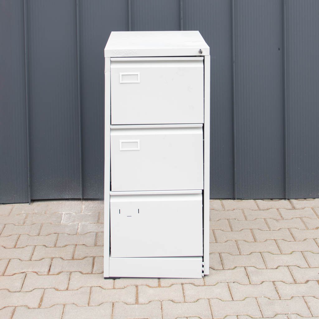 Mega-M Schedario Metallico 3 Cassetti A4 Grigio S-46
