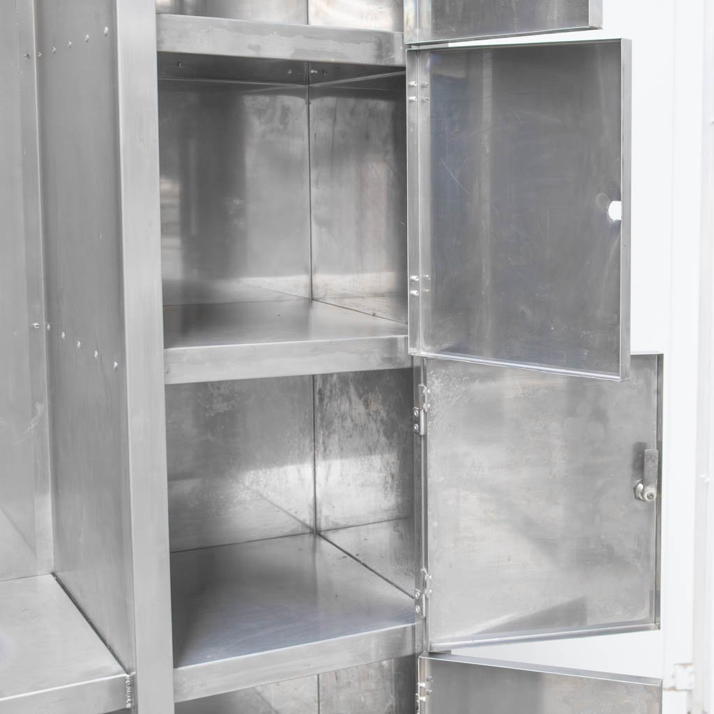 Mapal 100x40x200 armadio inox 2 ante 5 ripiani