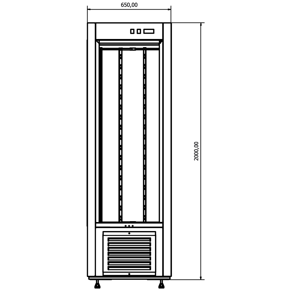Cold Atena SW 604 L vetrina pasticceria 75x75x200 cm plug-in