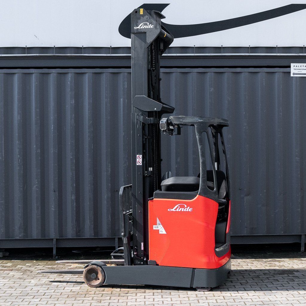 Linde R14 carrello retrattile elettrico 1400 kg 8,46 m